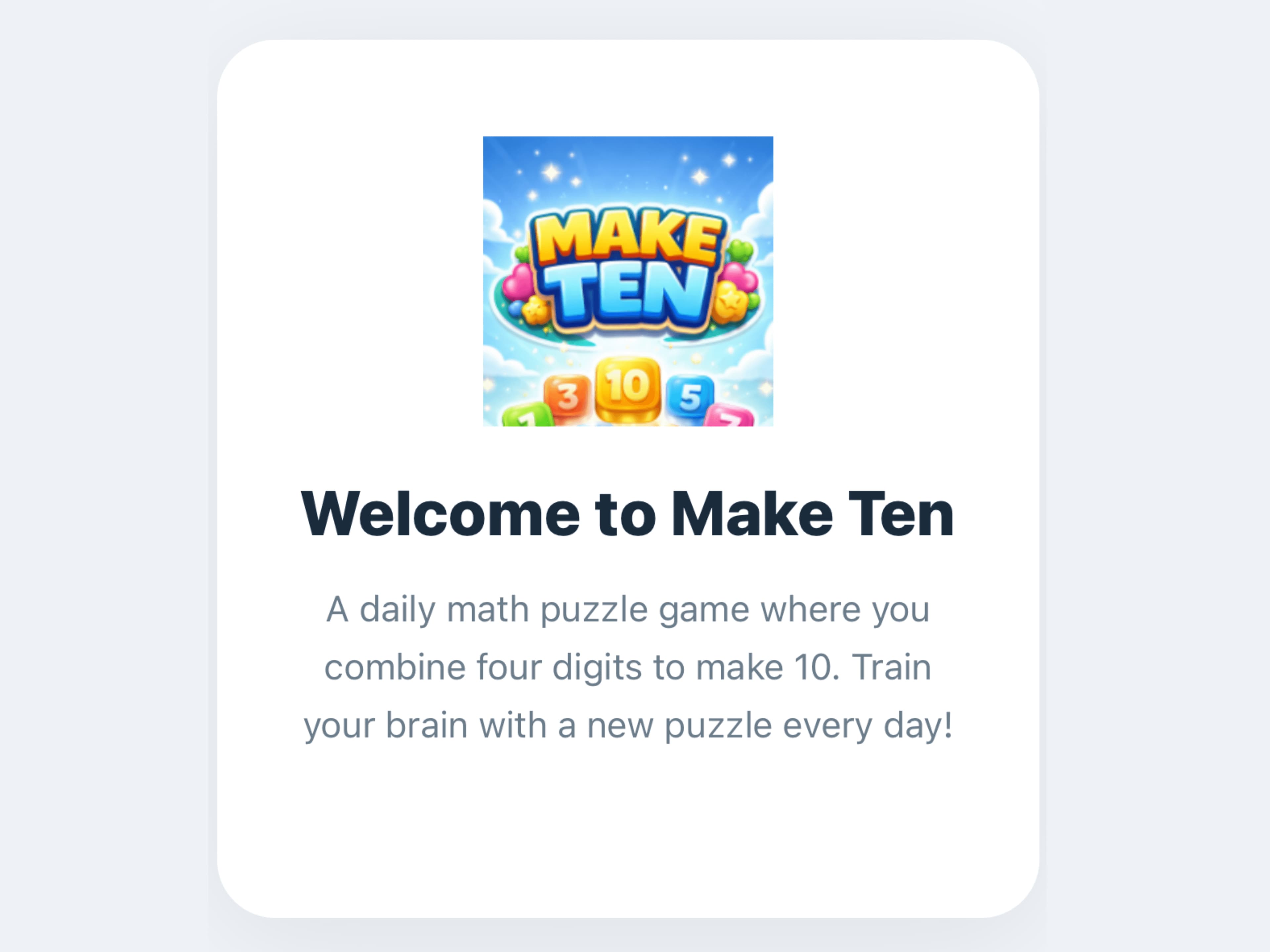 Make Ten screenshot 1